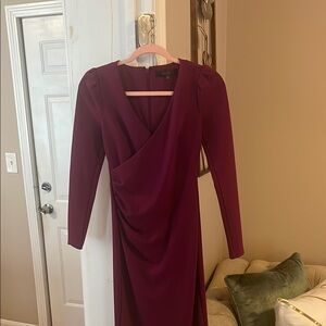 RACHEL Rachel Roy Long Sleeve Dress in Rich Purple